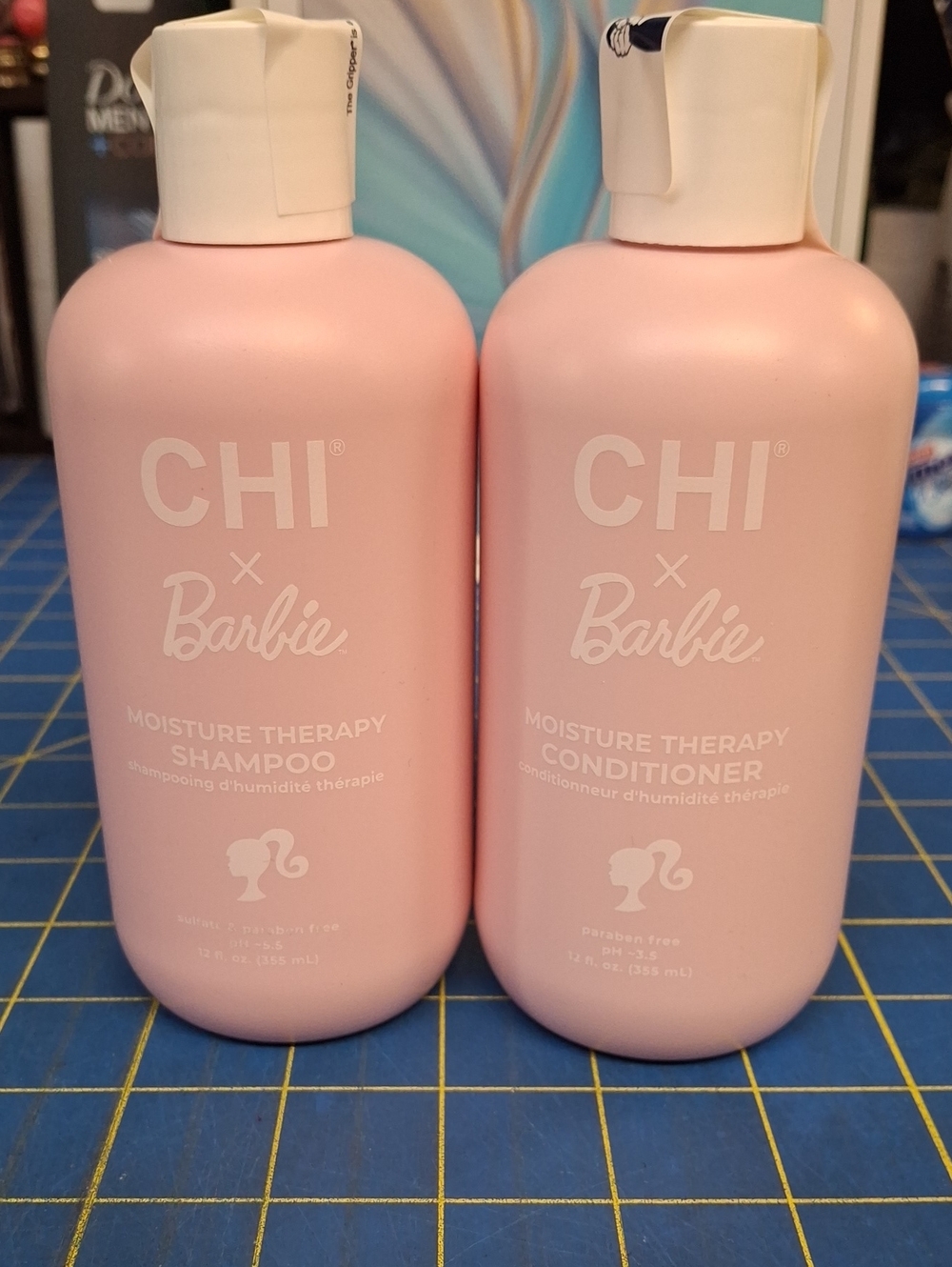 CHI x Barbie Pink Moisture Therapy Shampoo & Conditioner Duo New